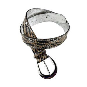 Guess Synthetic Animal Print Belt Size Medium Cowgirl Mobwife Indie Sleaze